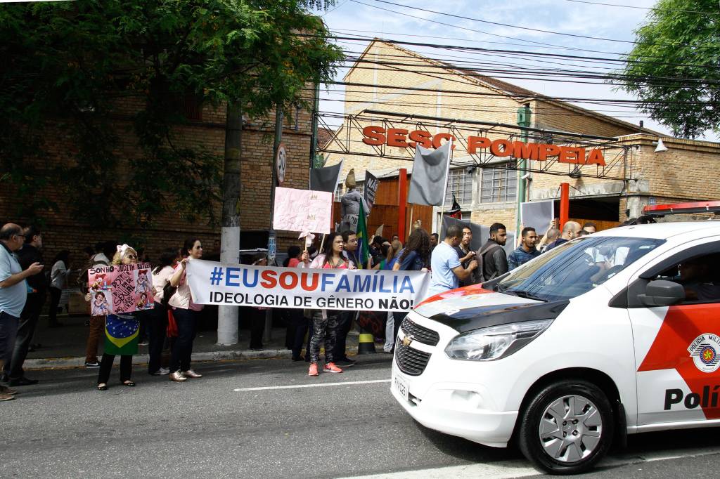 Ato contra e a favor de Judith Butler em SP