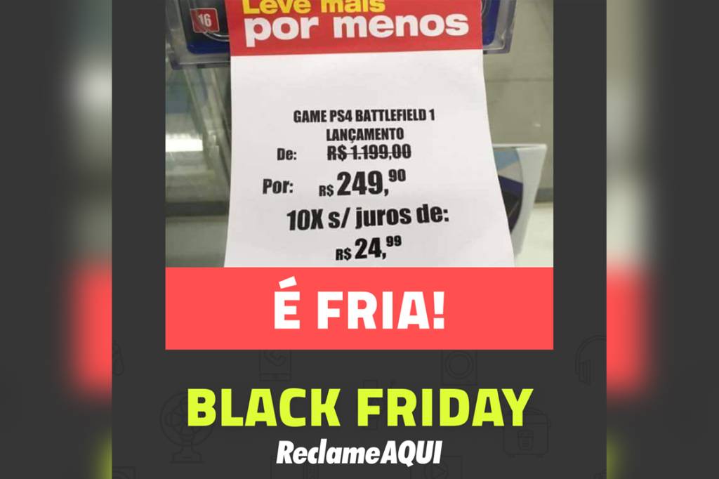 Site do Reclame Aqui faz campanha de alerta para promoções falsas do Black Friday