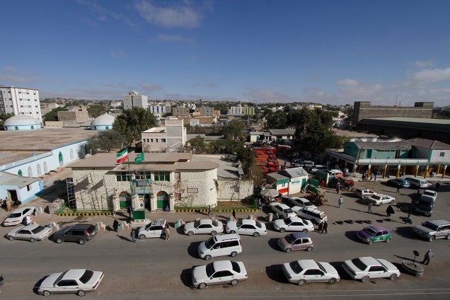 Avenida principal da cidade de Hargeisa, na Somalilândia.