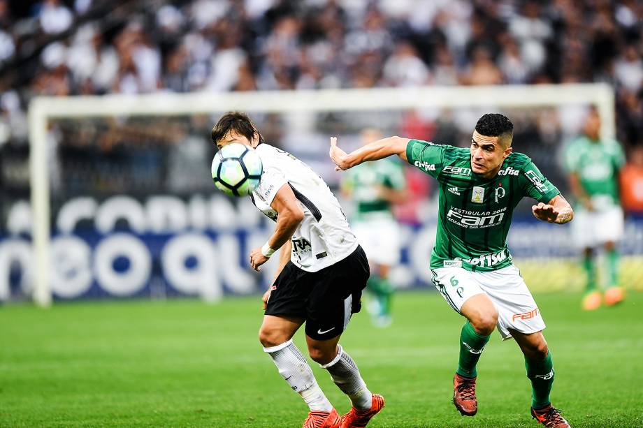 omero durante o jogo entre Corinthians e Palmeiras realizado na Arena Corinthians, Zona Leste de São Paulo. O Derby é válido pela 32ª rodada do Brasileirão 2017 - 05/11/2017