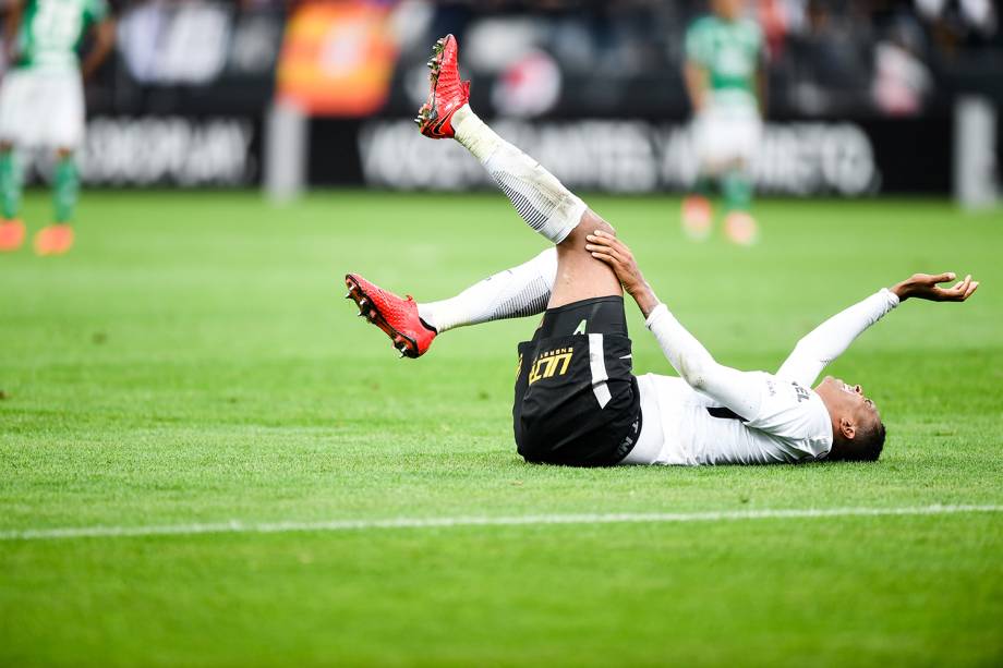 Jô durante a partida entre Corinthians e Palmeiras, na Arena Corinthians na zona leste de São Paulo, válida pela 32ª rodada do Campeonato Brasileiro 2017 - 05/11/2017