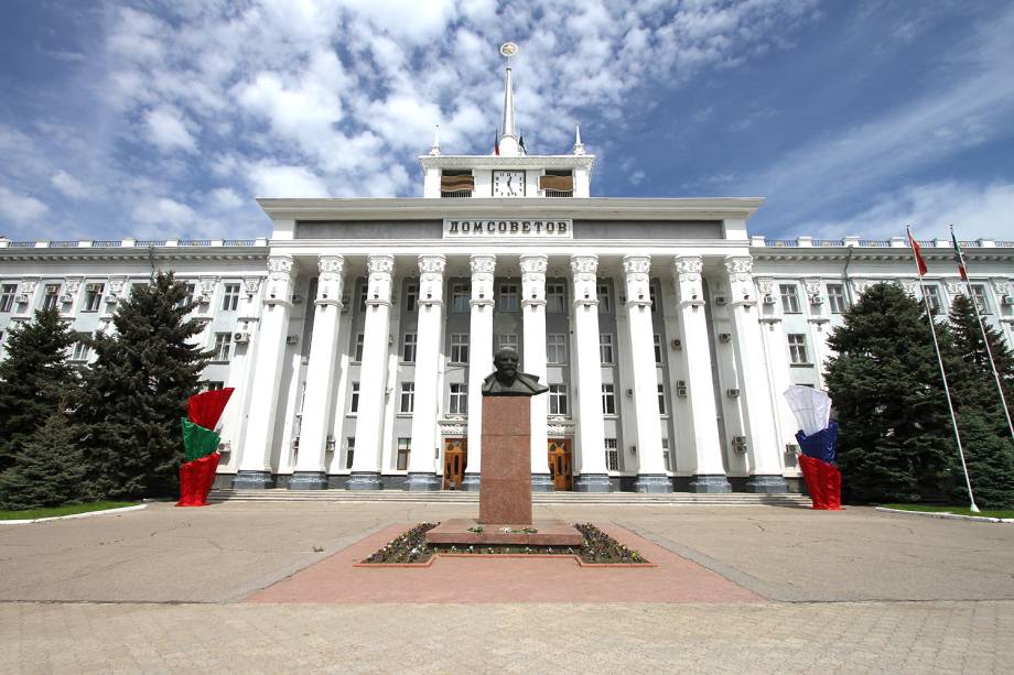 Tiraspol, capital da Transnístria, ainda mantém traços soviéticos.