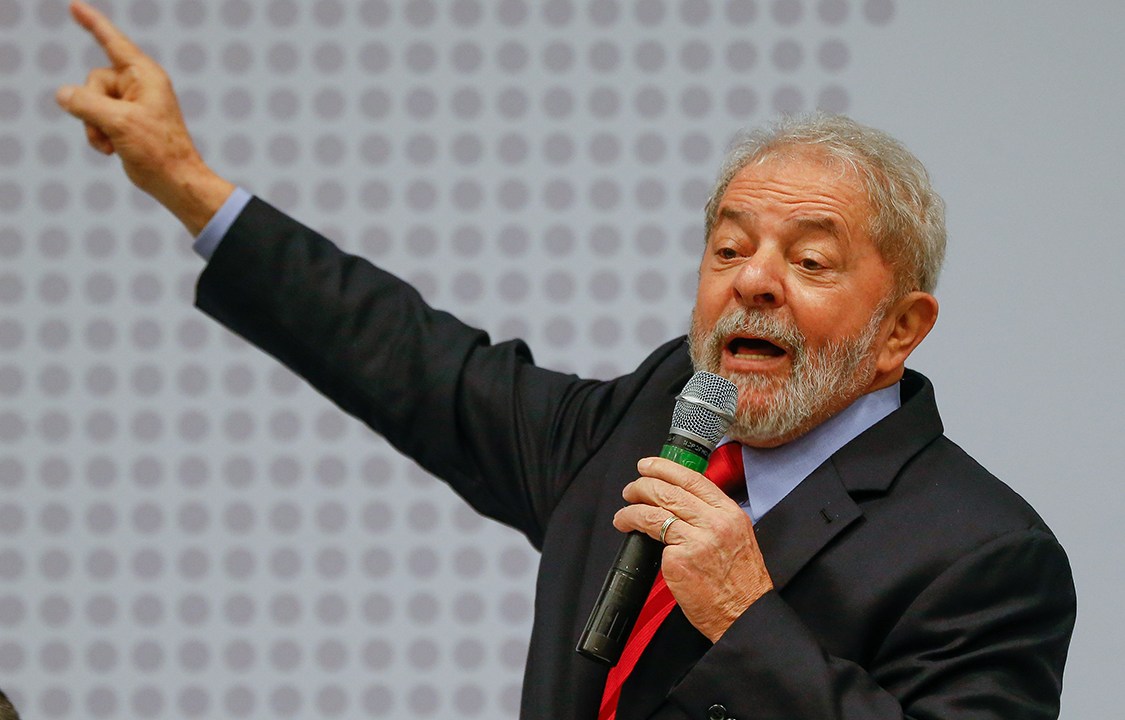 Ex-presidente Lula em evento organizado pelo PT para discutir propostas para a economia brasileira