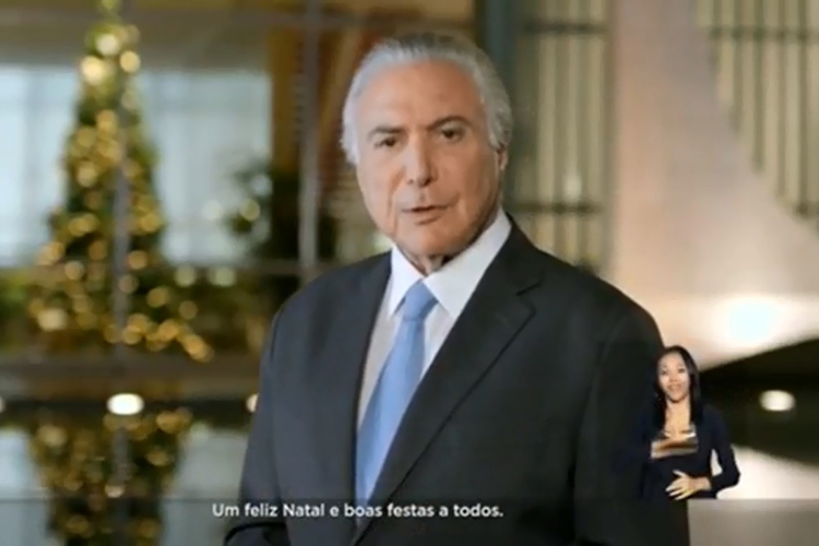 O presidente da República, Michel Temer, realiza pronunciamento em rede nacional - 24/12/2017