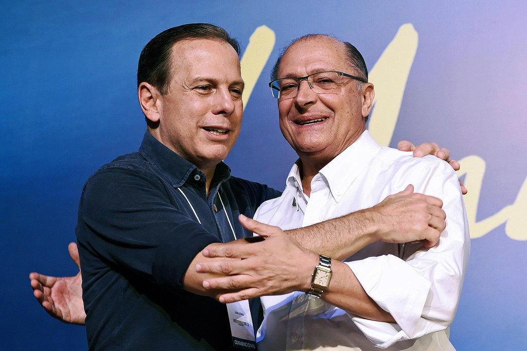 O governador de São Paulo, Geraldo Alckmin e o prefeito, João Doria durante a 14ª Convenção Nacional do PSDB - 09/12/2017
