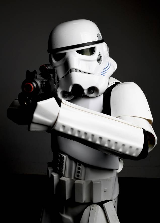 Cosplay de um stormtrooper, personagem da saga Star Wars, na CCXP 2017 Cosplay de um stormtrooper, personagem da saga Star Wars, na CCXP 2017