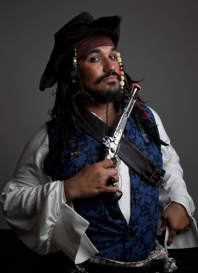 Cosplay do personagem Jack Sparrow, na CCXP 2017, em São Paulo