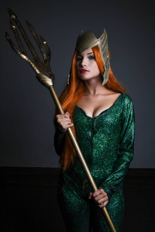 Cosplay da personagem Mera na CCXP 2017, em São Paulo Cosplay da personagem Mera na CCXP 2017, em São Paulo