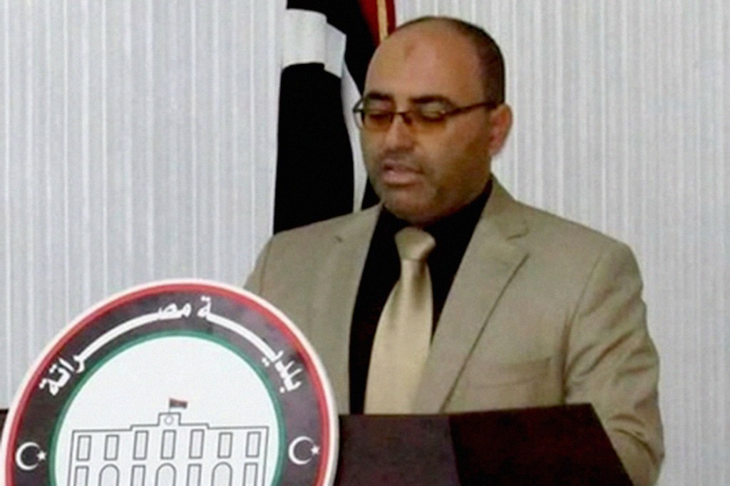 Mohamad Eshtewi, prefeito de Misrata, na Líbia