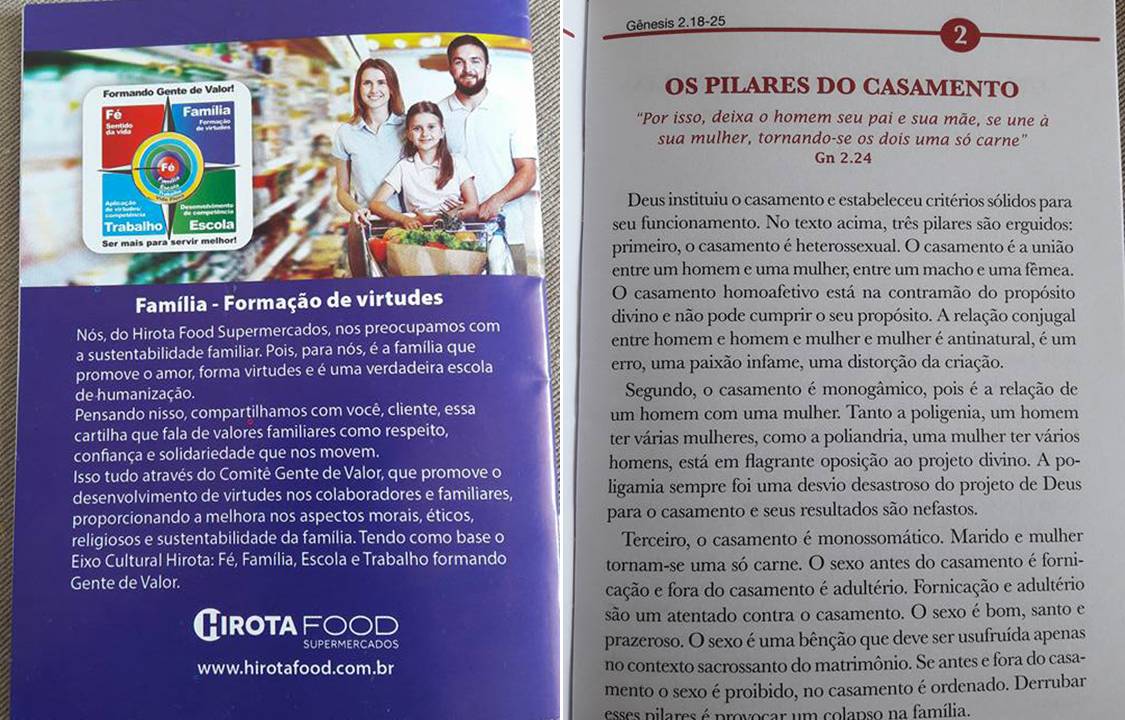 Hirota entrega panfleto homofóbico à família com casal lésbico