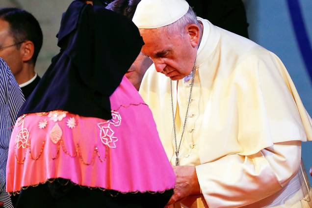 Papa Francisco se encontra com refugiados Rohingya durante vista a Daca, capital de Bangladesh - 01/12/2017 Papa Francisco se encontra com refugiados Rohingya durante vista a Daca, capital de Bangladesh - 01/12/2017