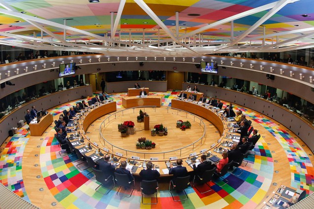 Líderes da União Europeia se reúnem em conferência em Bruxelas, na Bélgica - 14/12/2017