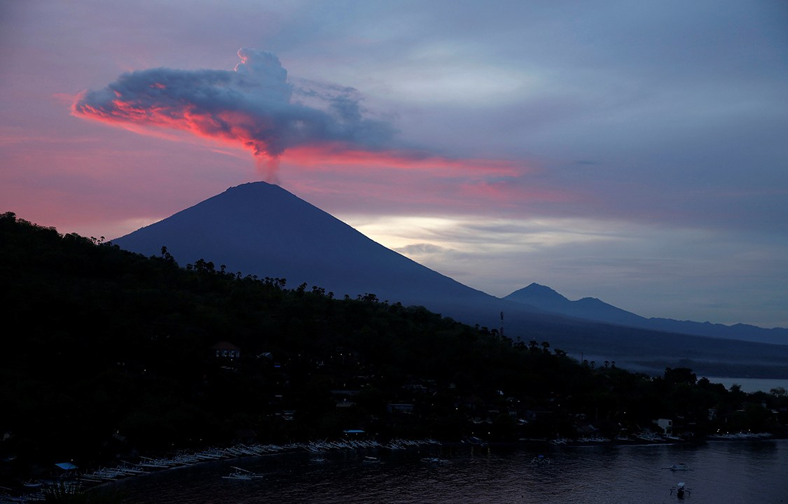 Vulcão Agung, em Bali, na Indonésia