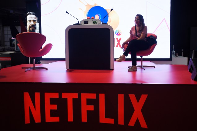 Estande da Netflix durante Comic Con Experience 2017, em São paulo - 06/12/2017
