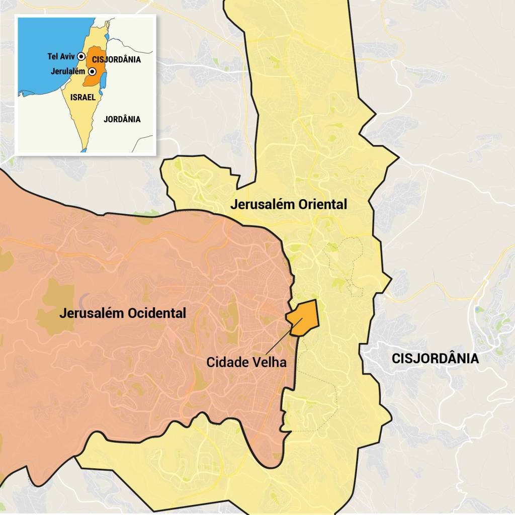 Mapa de Jerusalém