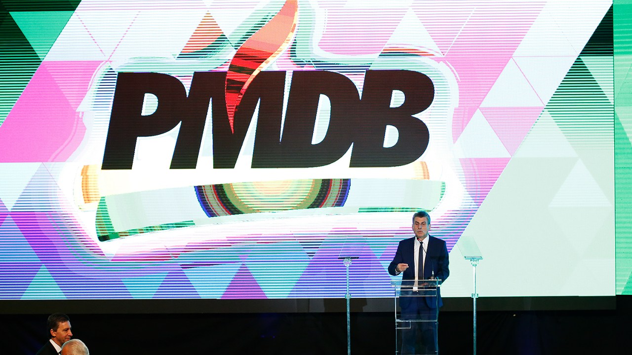 O presidente nacional do PMDB, senador Romero Jucá