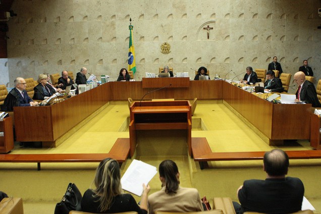 Sessão do STF que julga ações sobre imunidade de parlamentares estaduais, em Brasília - 07/12/2017
