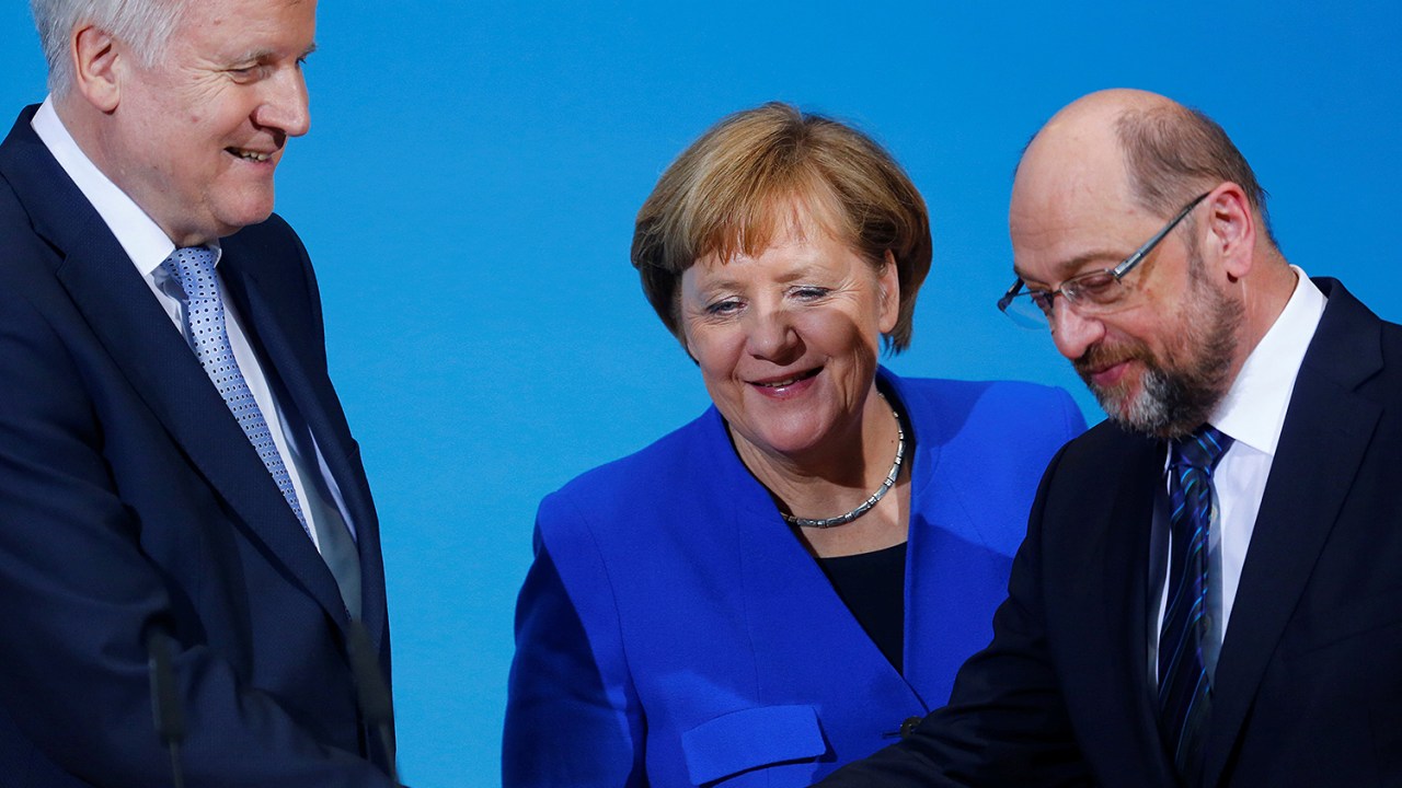 Angela Merkel e Horst Seehofer