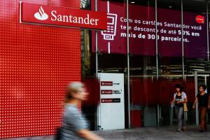 Agência do banco Santander na Avenida Paulista, em São Paulo