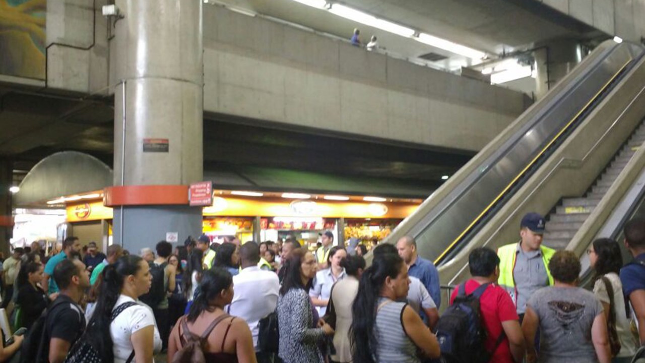 Greve no metrô em São Paulo
