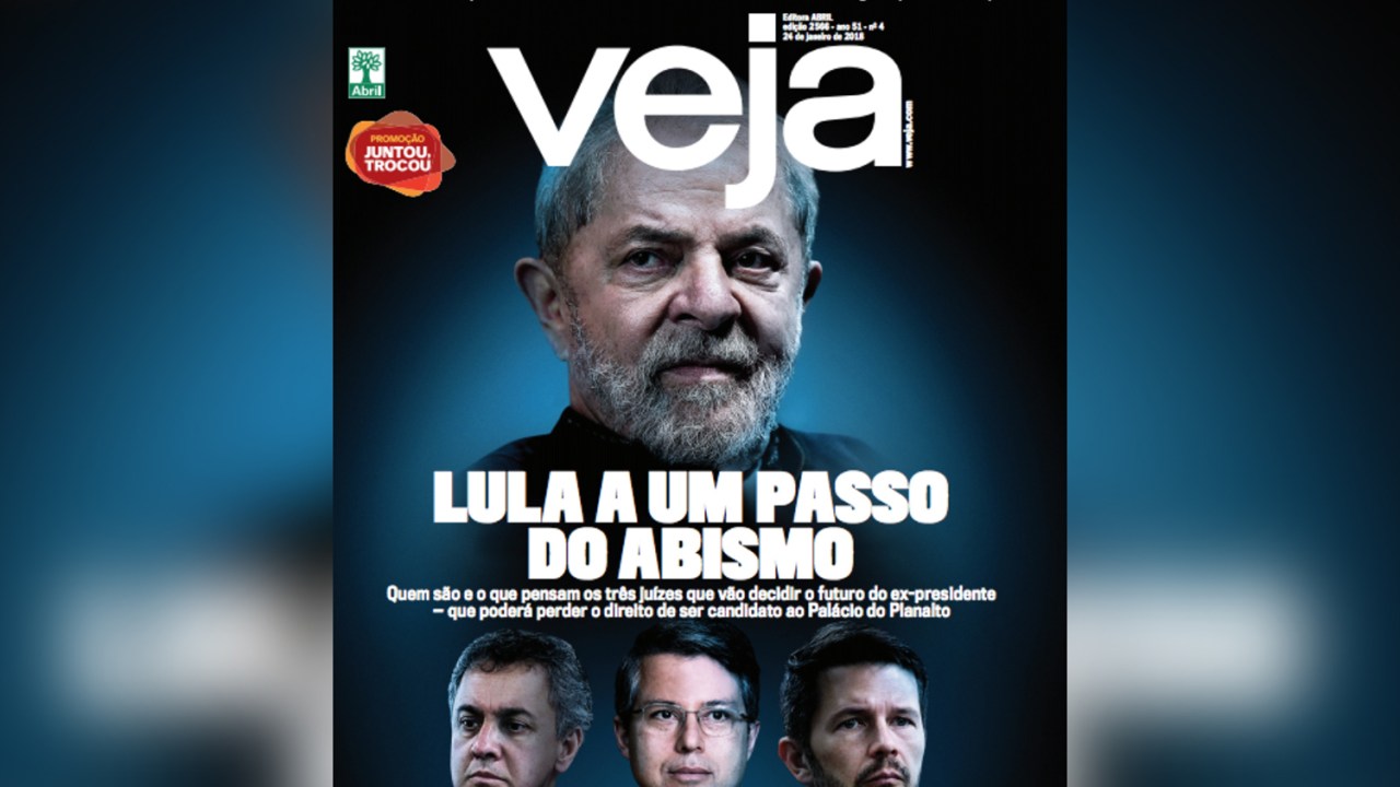 Capa da edição 2566 de VEJA: Lula a um passo do abismo