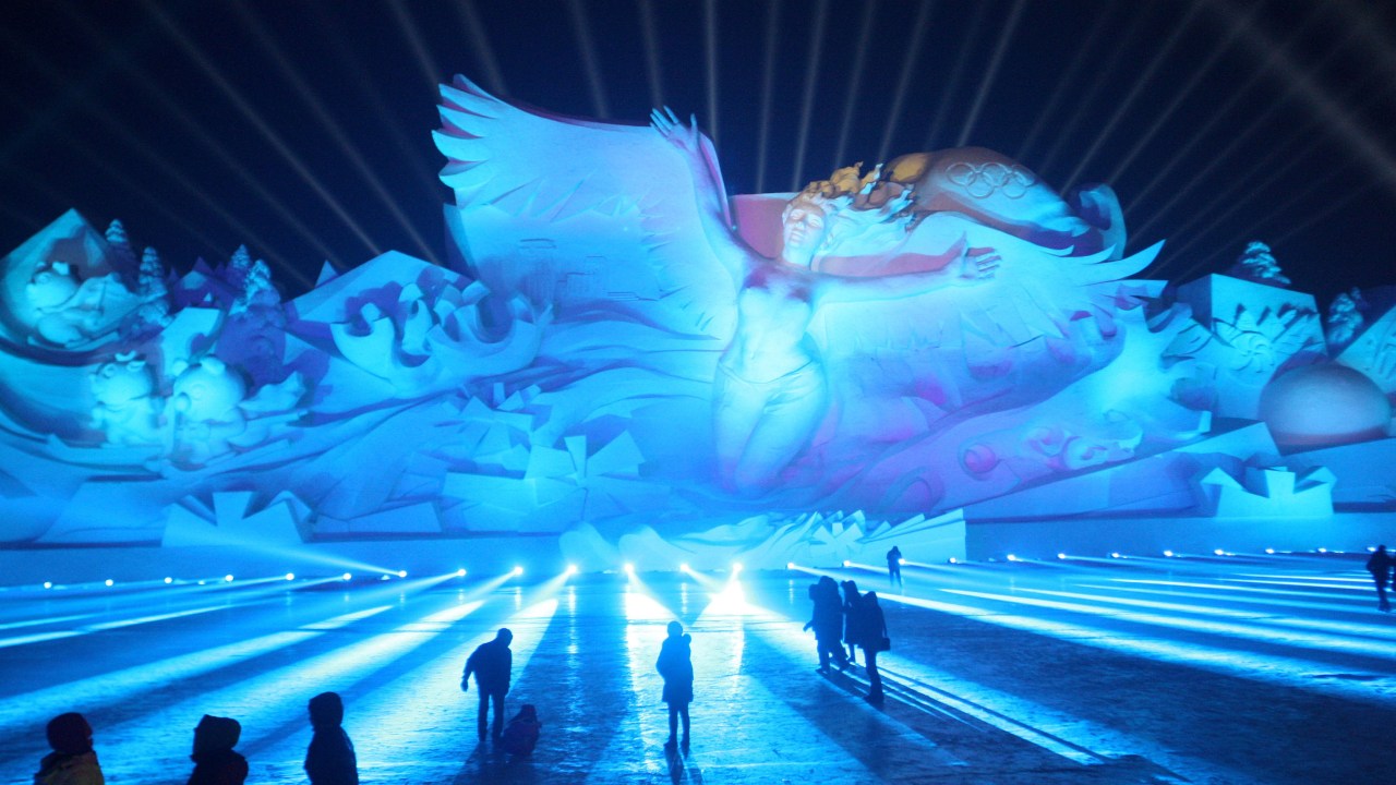 Festival de gelo em Harbin, na China