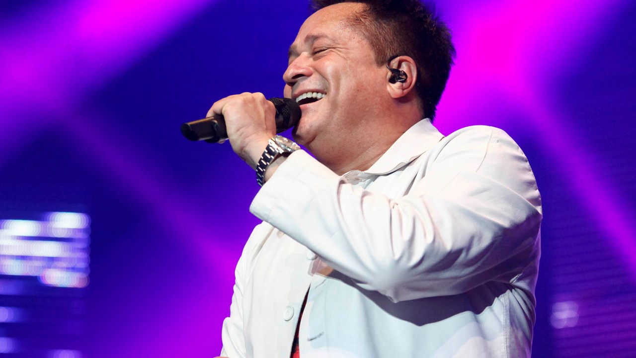 O cantor Leonardo em show durante turnê de "30 Anos", realizado no Barra Music, na Barra da Tijuca, (RJ)