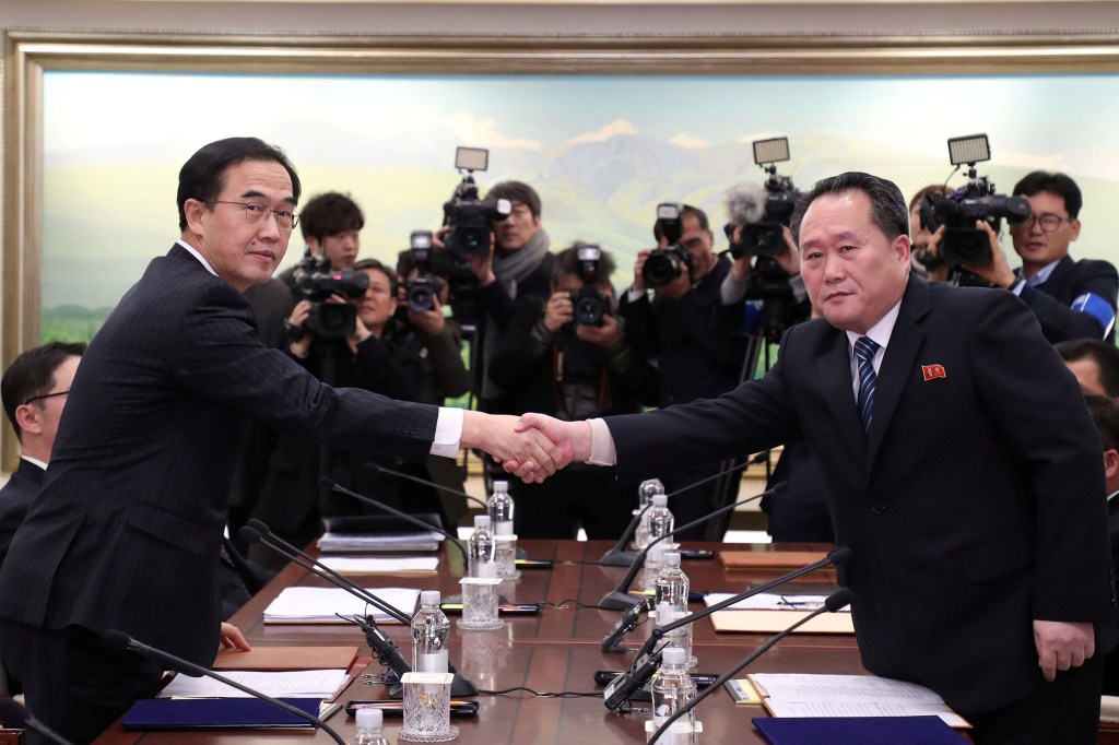 Imagens do dia - Reunião entre representantes das Coreias