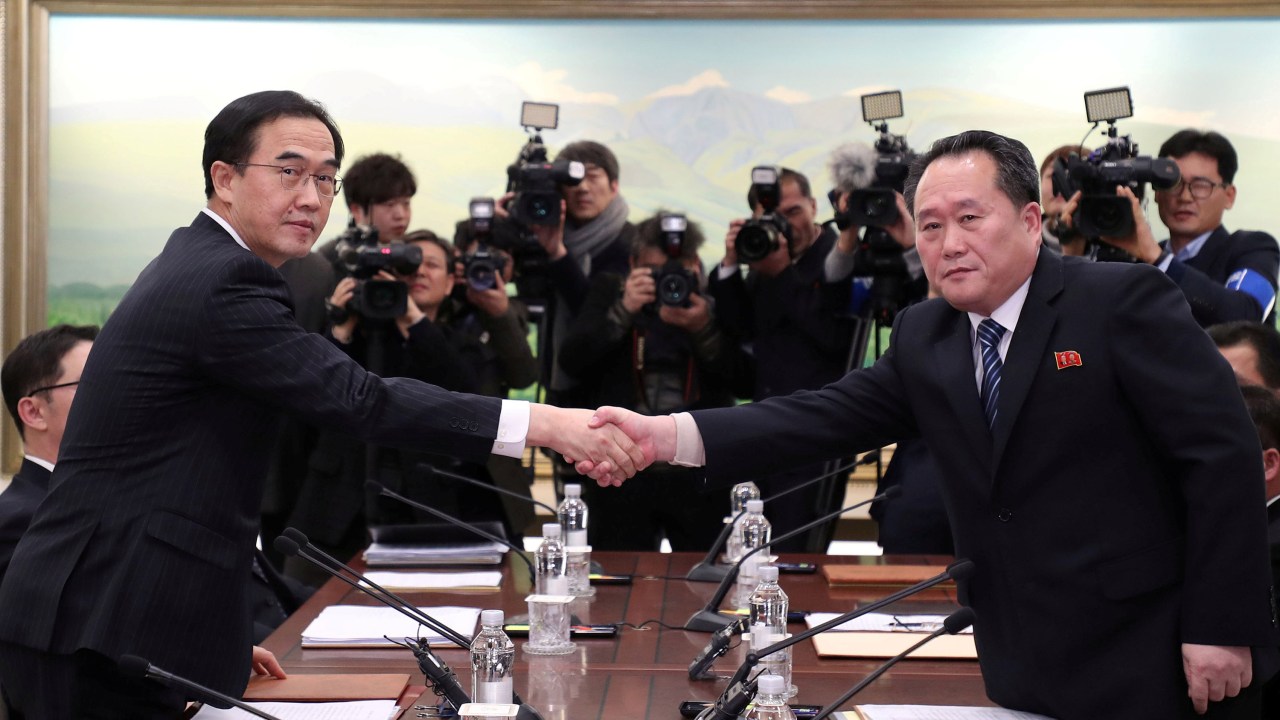 Imagens do dia - Reunião entre representantes das Coreias