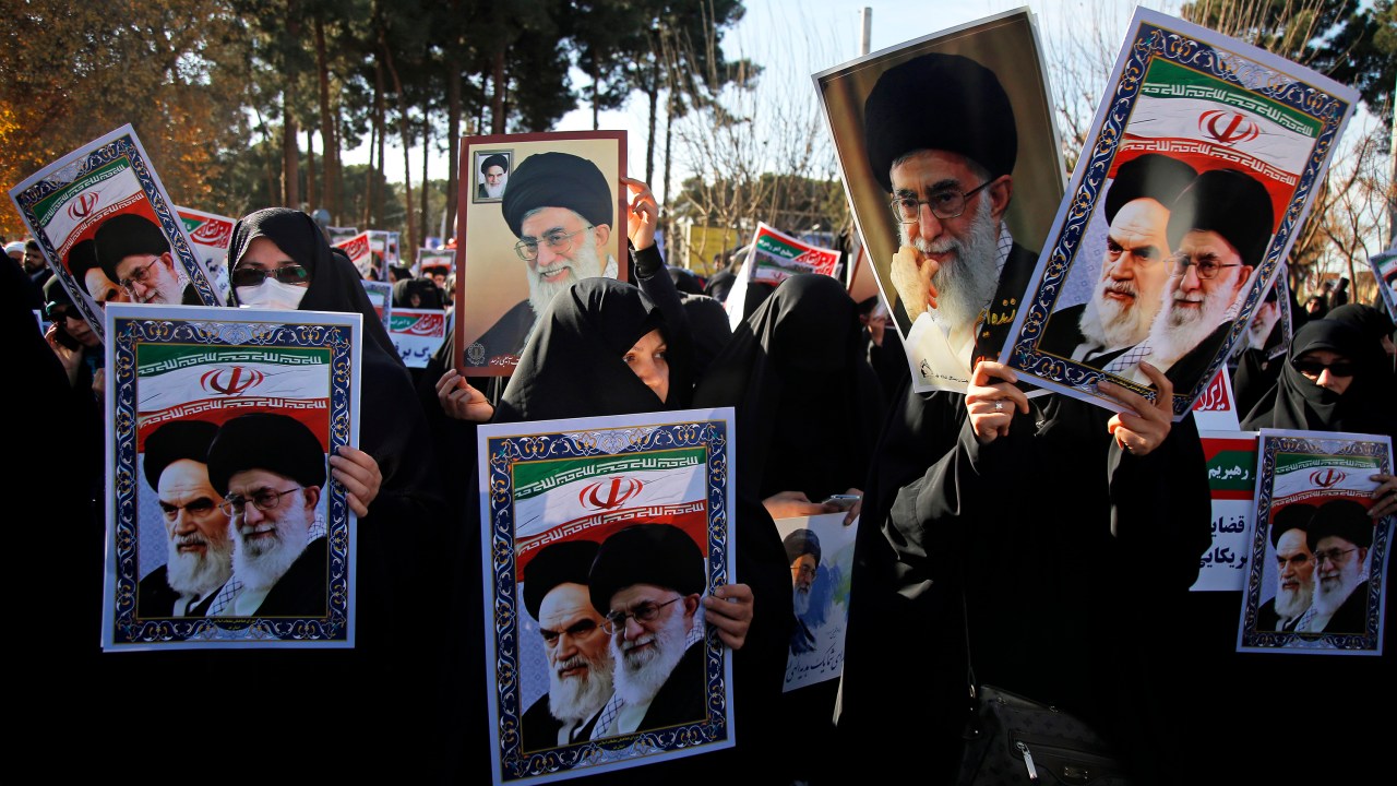 Manifestação pró-governo no Irã