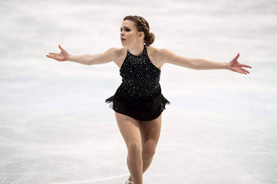 Isadora Williams, representante do Brasil na patinação artística da Olimpíada de Inverno de Pyeongchang