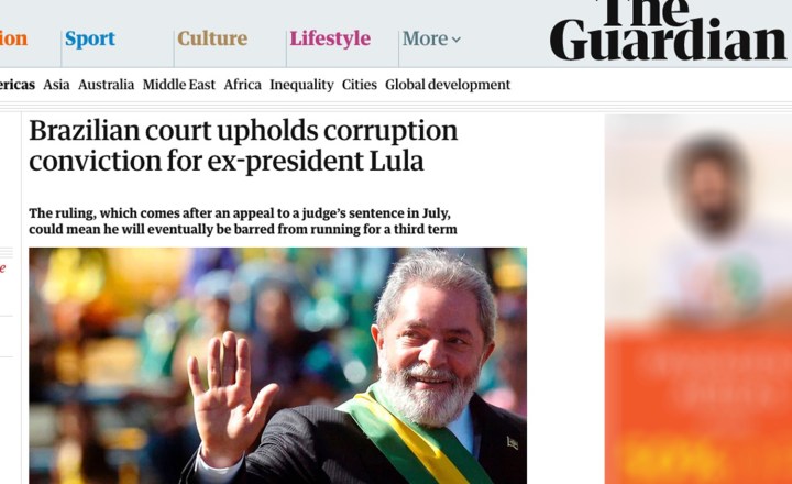 Le Monde coloca a foto de Lula e apoiadores na capa de sua página no  Facebook
