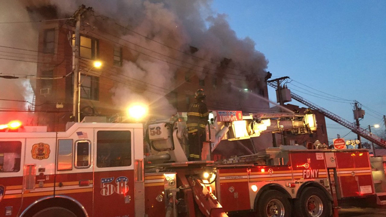 Incêndio no Bronx em Nova York
