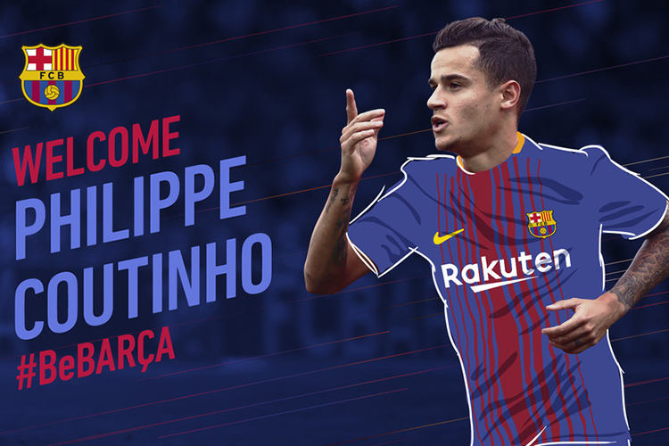 Philippe Coutinho é anunciado como novo reforço do Barcelona