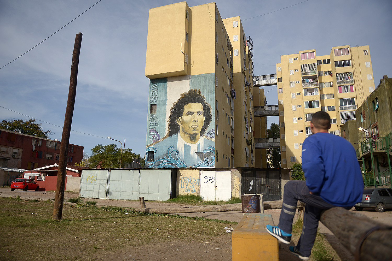 Retrato de Carlitos Tevez