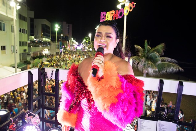 A cantora Preta Gil comanda o 'Bloco da Preta', no Carnaval de Salvador (BA) - 10/02/2018