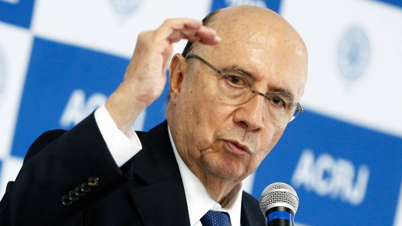 O ministro da Fazenda, Henrique Meirelles, realiza palestra no evento 'Almoço com o Empresário', na Associação Comercial do Rio de Janeiro (ACRJ), centro da capital fluminense - 02/02/2018