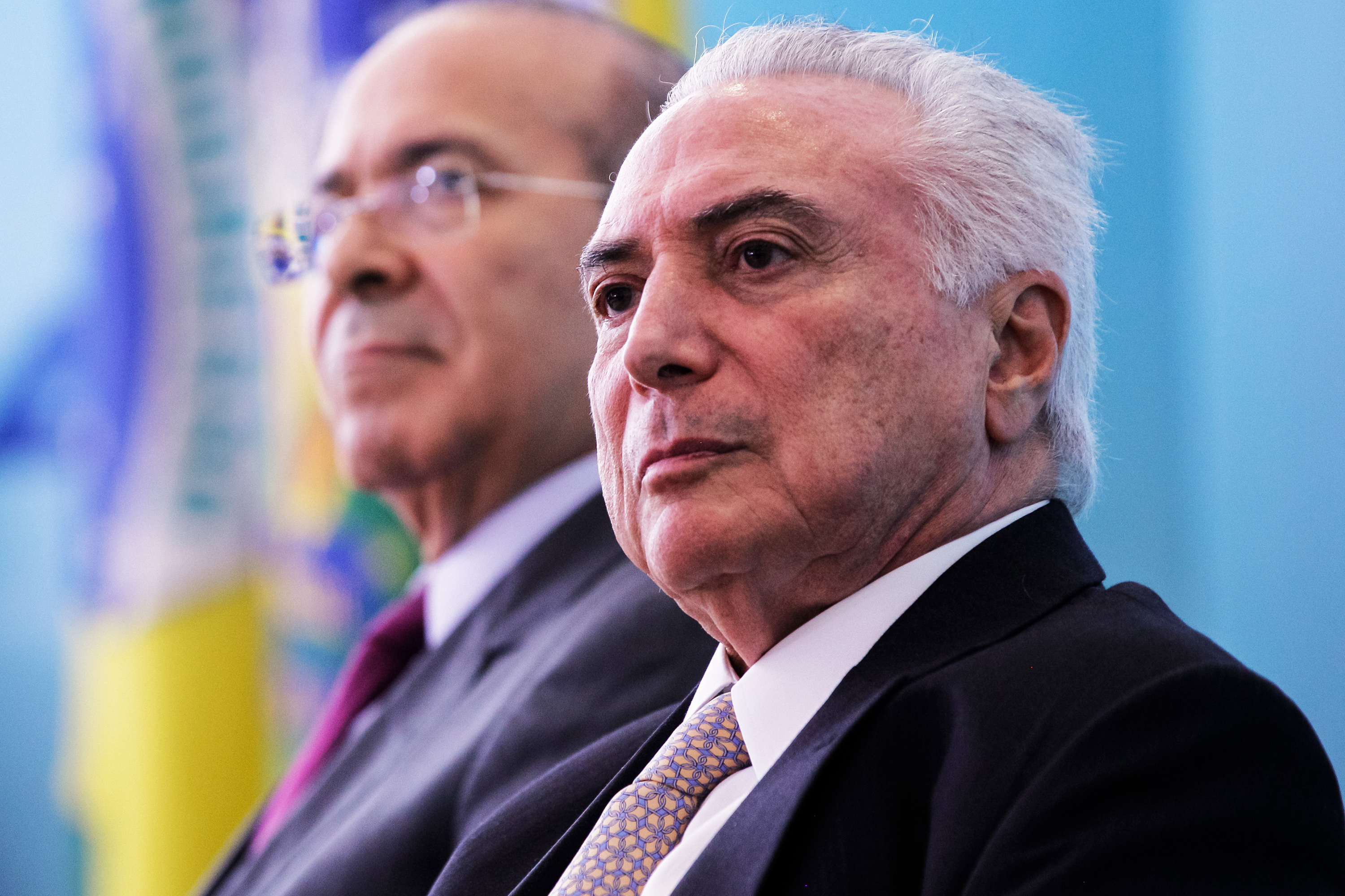 O presidente da República, Michel Temer, durante cerimônia de entrega da Medalha de Mérito Oswaldo Cruz, em Brasília (DF) - 27/02/2018