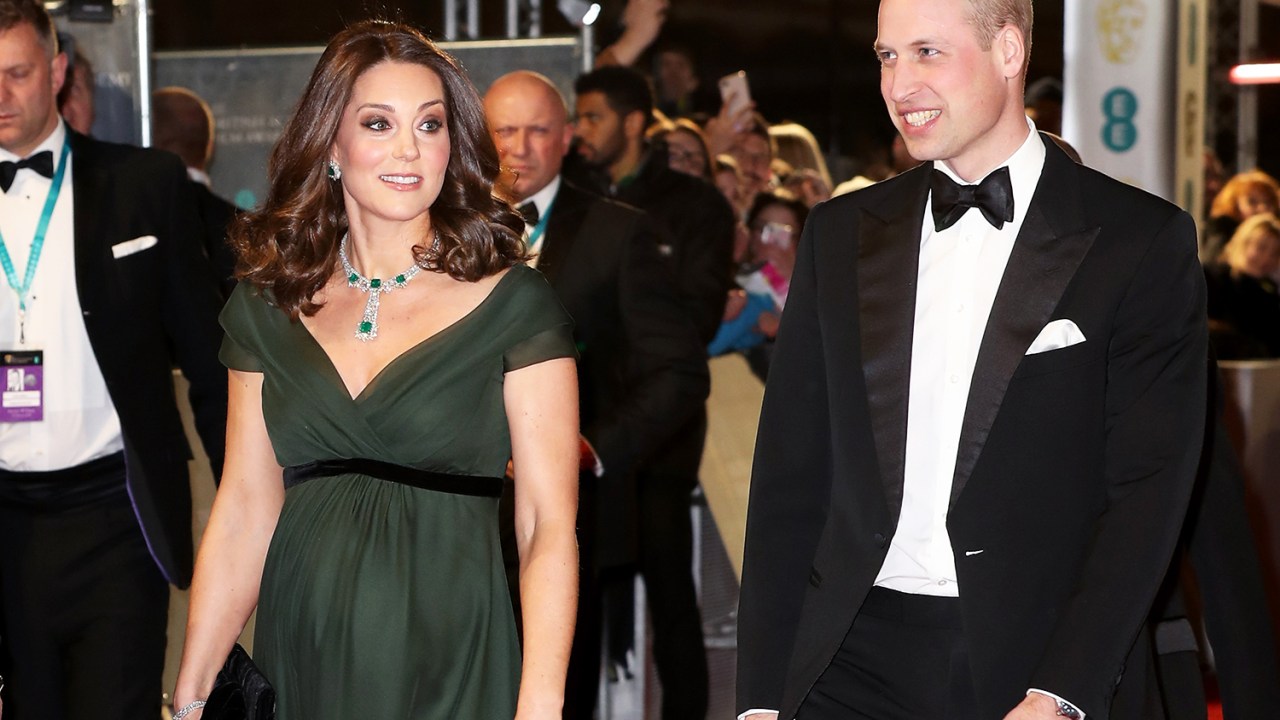 Kate Middleton e o Príncipe William chegam para a premiação do BAFTA, em Londres - 18/02/2018