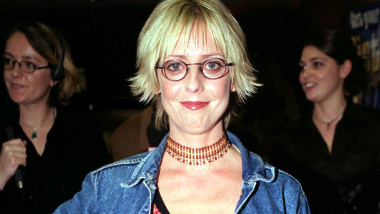 A atriz Emma Chambers durante evento no Odeon Leicester Square, em Westminster, na Inglaterra - 29/11/1999