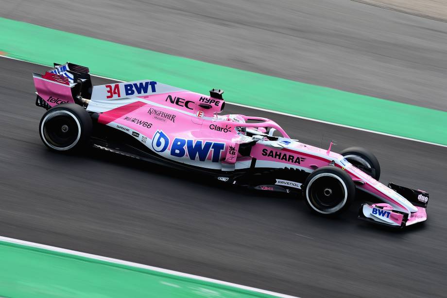 Force India realiza testes com o novo carro VJM11, no Circuito da Catalonia, para a temporada 2018 da Fórmula 1 - 26/02/2018