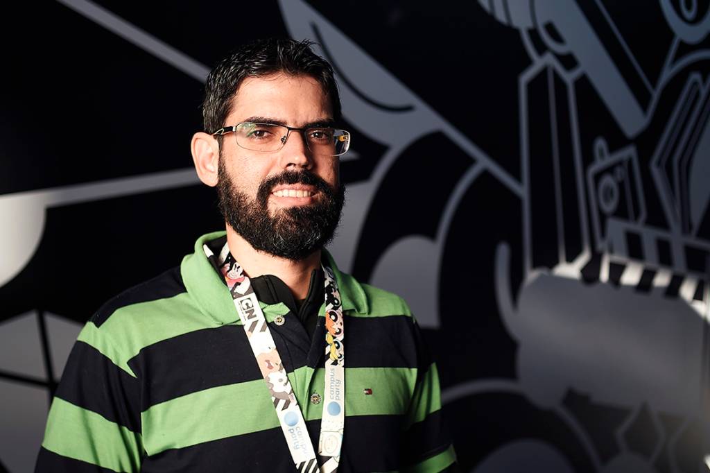 Ewerton Tavares, de 32 anos, empresário e estudante, viajou de Ji-Paraná, em Rondônia, para conhecer de perto a Campus Party, em São Paulo