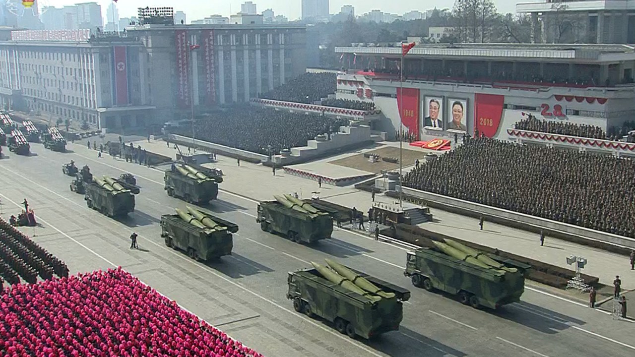 Desfile militar na Coreia do Norte