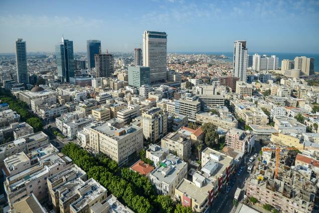 Vista da cidade de Tel Aviv, em Israel Vista da cidade de Tel Aviv, em Israel