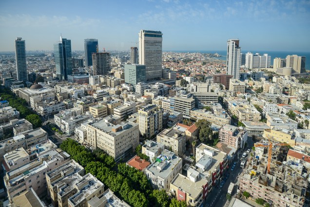 Vista da cidade de Tel Aviv, em Israel