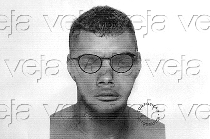 Retrato-falado de suspeito do assassinato do ex-vice-prefeito de Ourolândia (BA), José Roberto Soares, o Roberto do PT