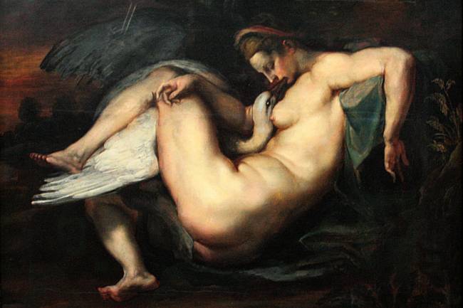 Leda e o Cisne (1600) de Pierre Paul Rubens