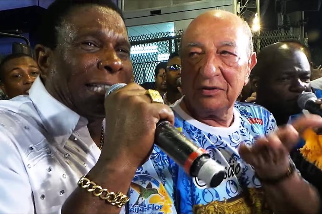 Anísio Abraão David ao lado do Neguinho da Beija-Flor Anísio Abraão David ao lado do Neguinho da Beija-Flor