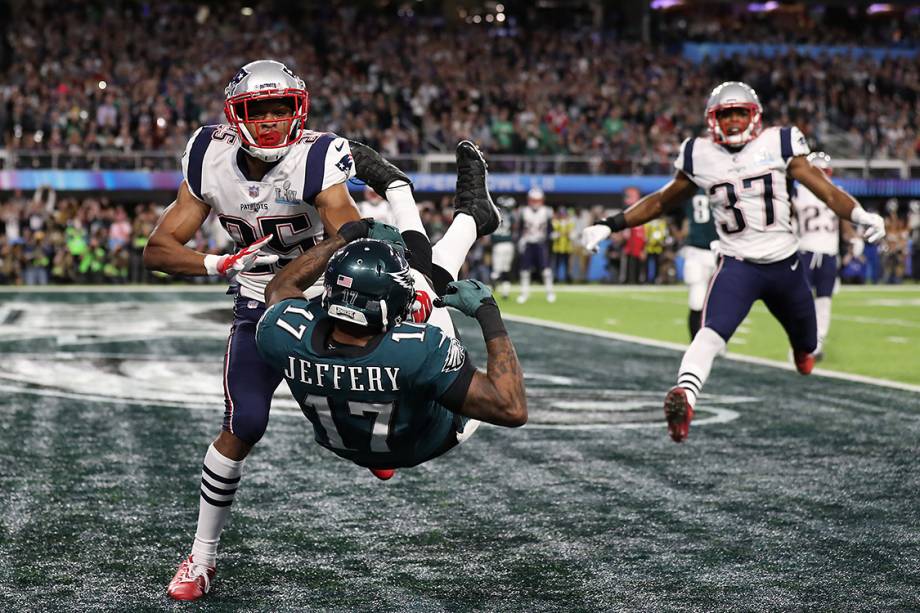 Alshon Jeffery, do Philadelphia Eagles, em recepção para 'touchdown'