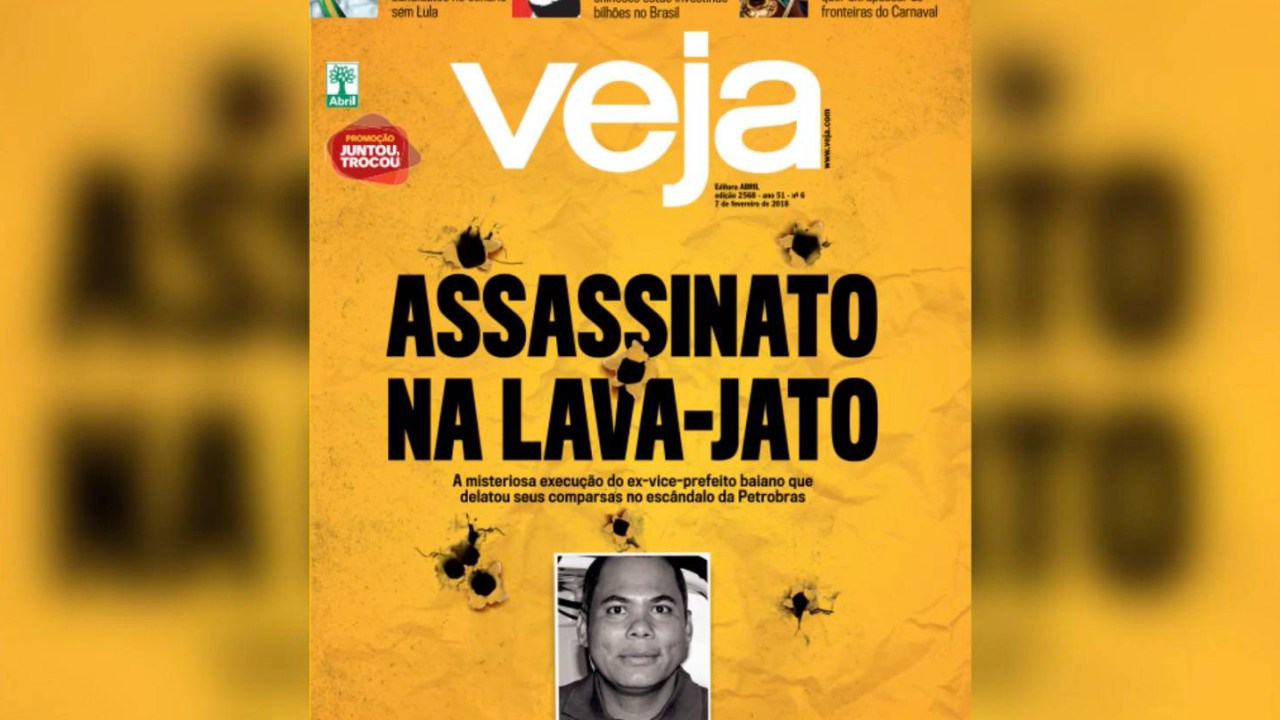 Capa de VEJA: Assassinato na Lava-Jato